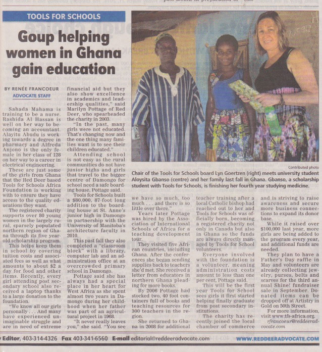 red deer advocate article